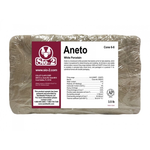 SIO-2® ANETO - White Porcelain, 3.5 lb Sample